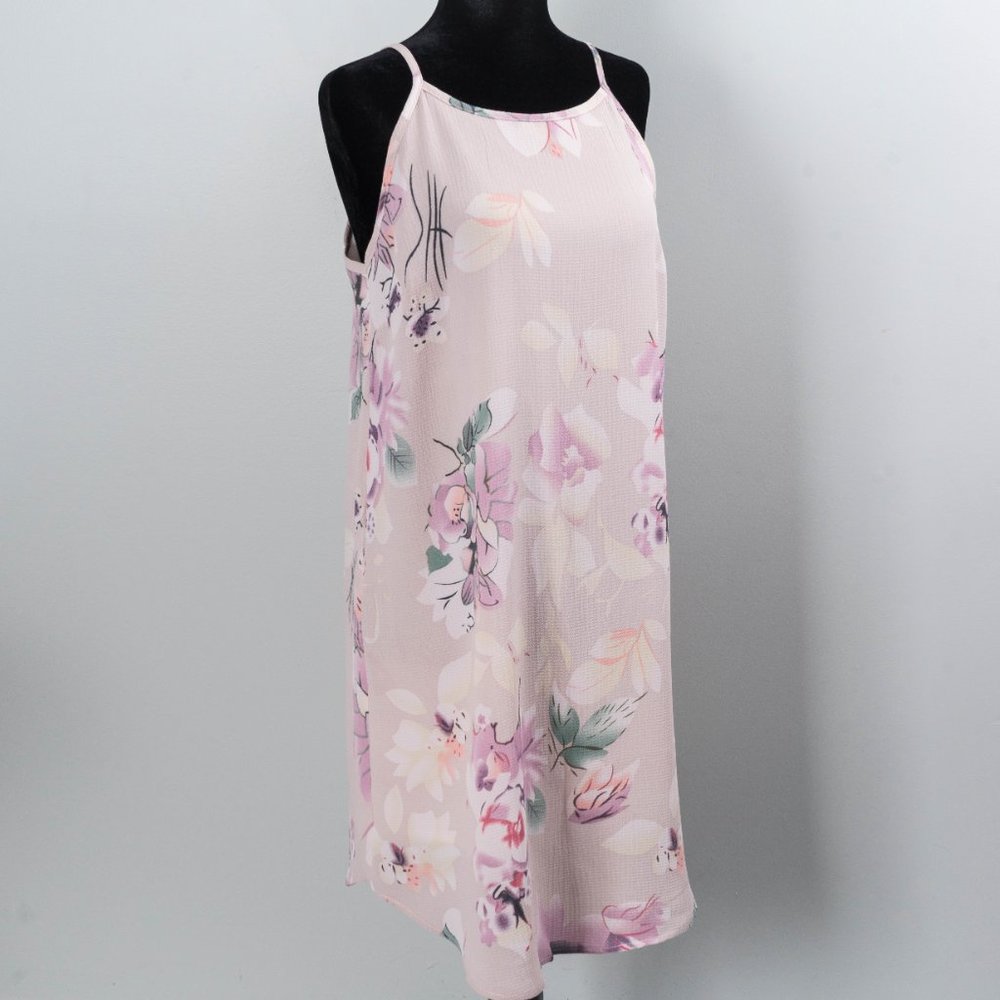 NWT Dusty Lavender Floral Sleeveless Shift Dress - Medium